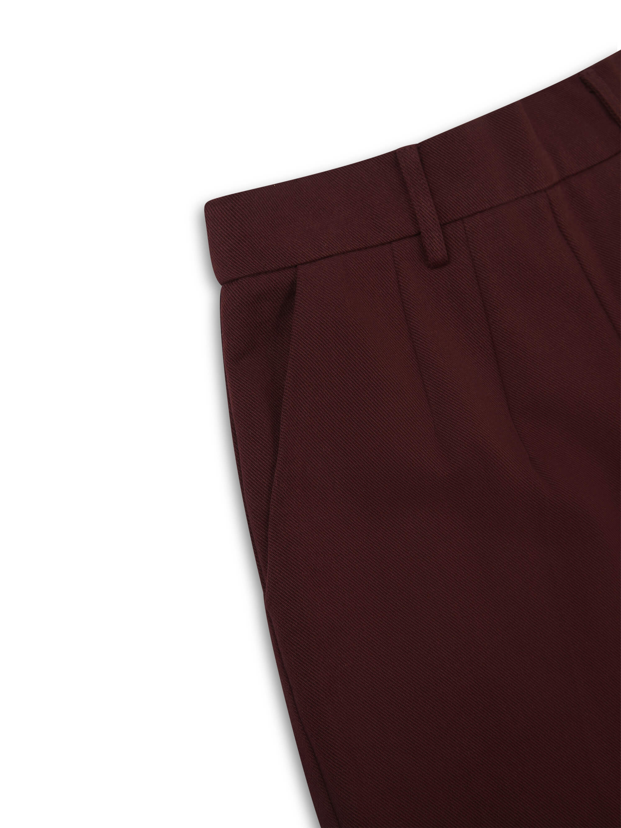 'ASTON' TAILORED CIGARETTE TROUSERS BURGUNDY - Image 9