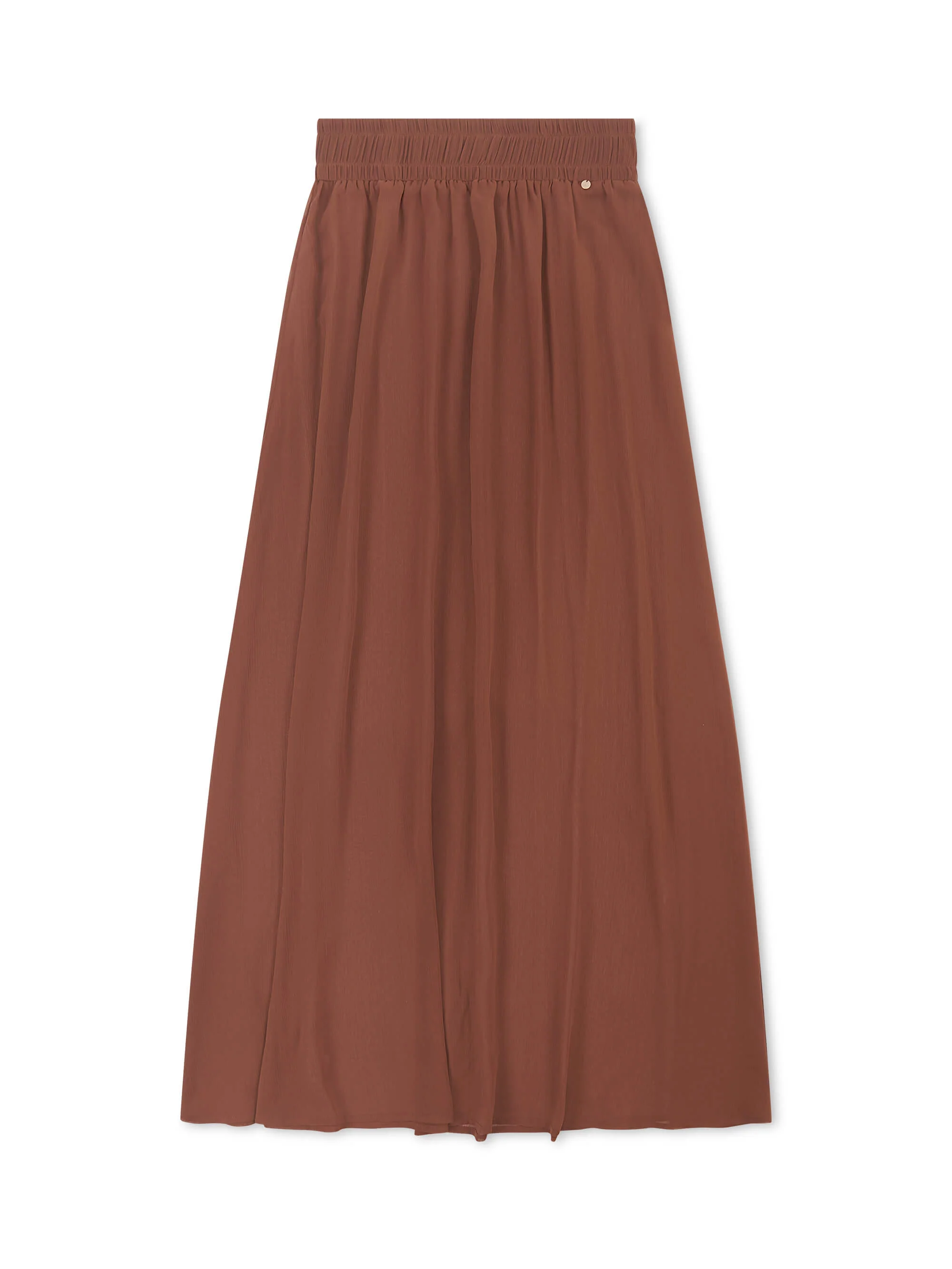 CHIFFON MIDAXI SKIRT AND SCARF BROWN - Image 8