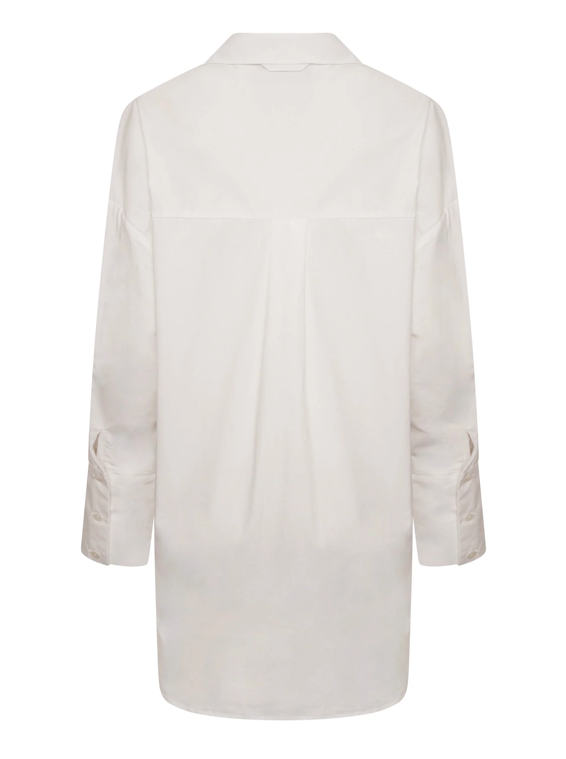 'BOSTON' COTTON OVERSIZED LONGLINE SHIRT WITH EMBROIDERY - Image 5