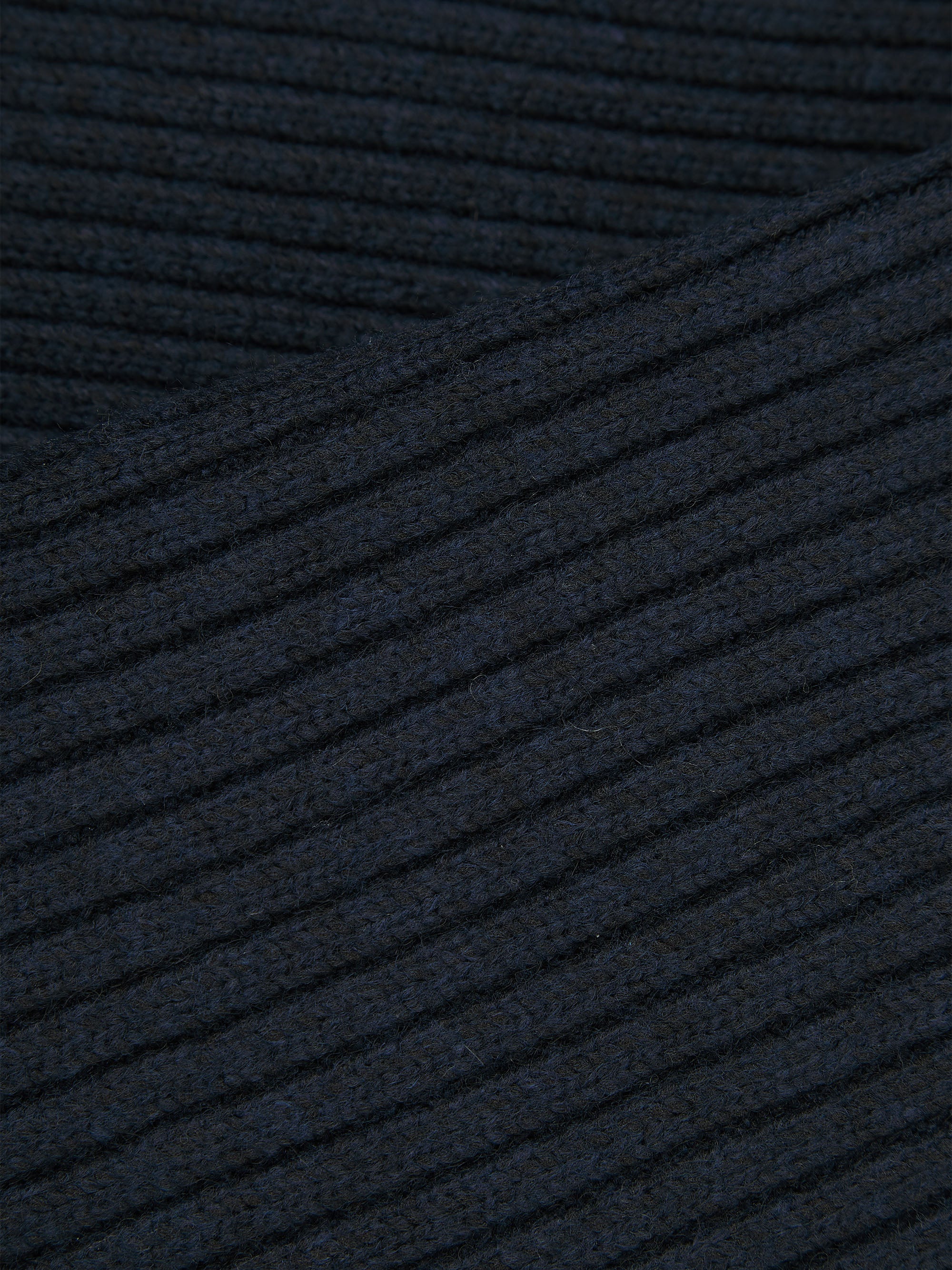 'DELPHINE' HALF ZIP FUNNEL NECK KNITTED JUMPER NAVY - Image 5