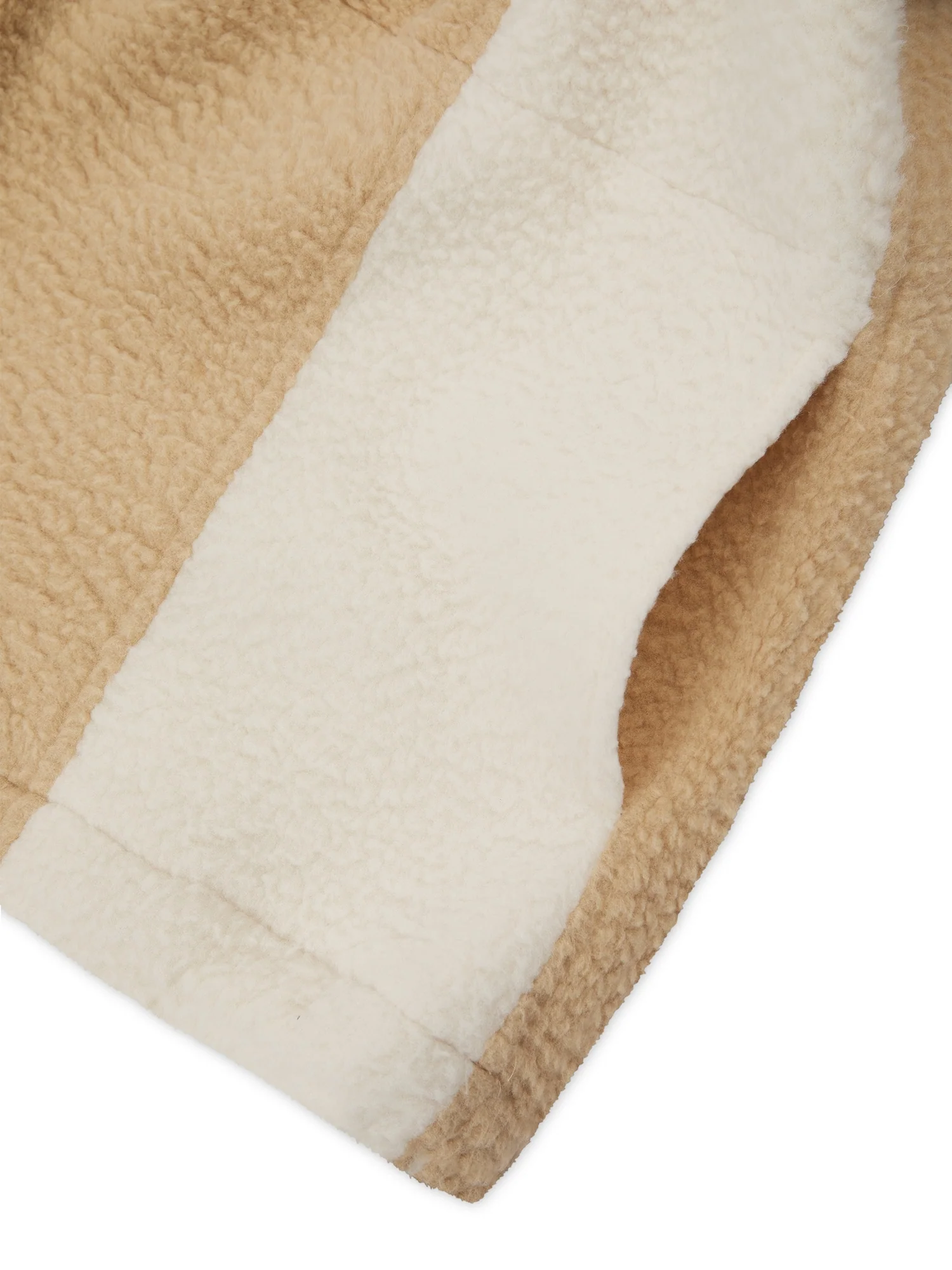 'ELYSIA' HALF ZIP TEDDY OVERSIZED COLOUR BLOCK SWEATSHIRT MULTI - Image 9