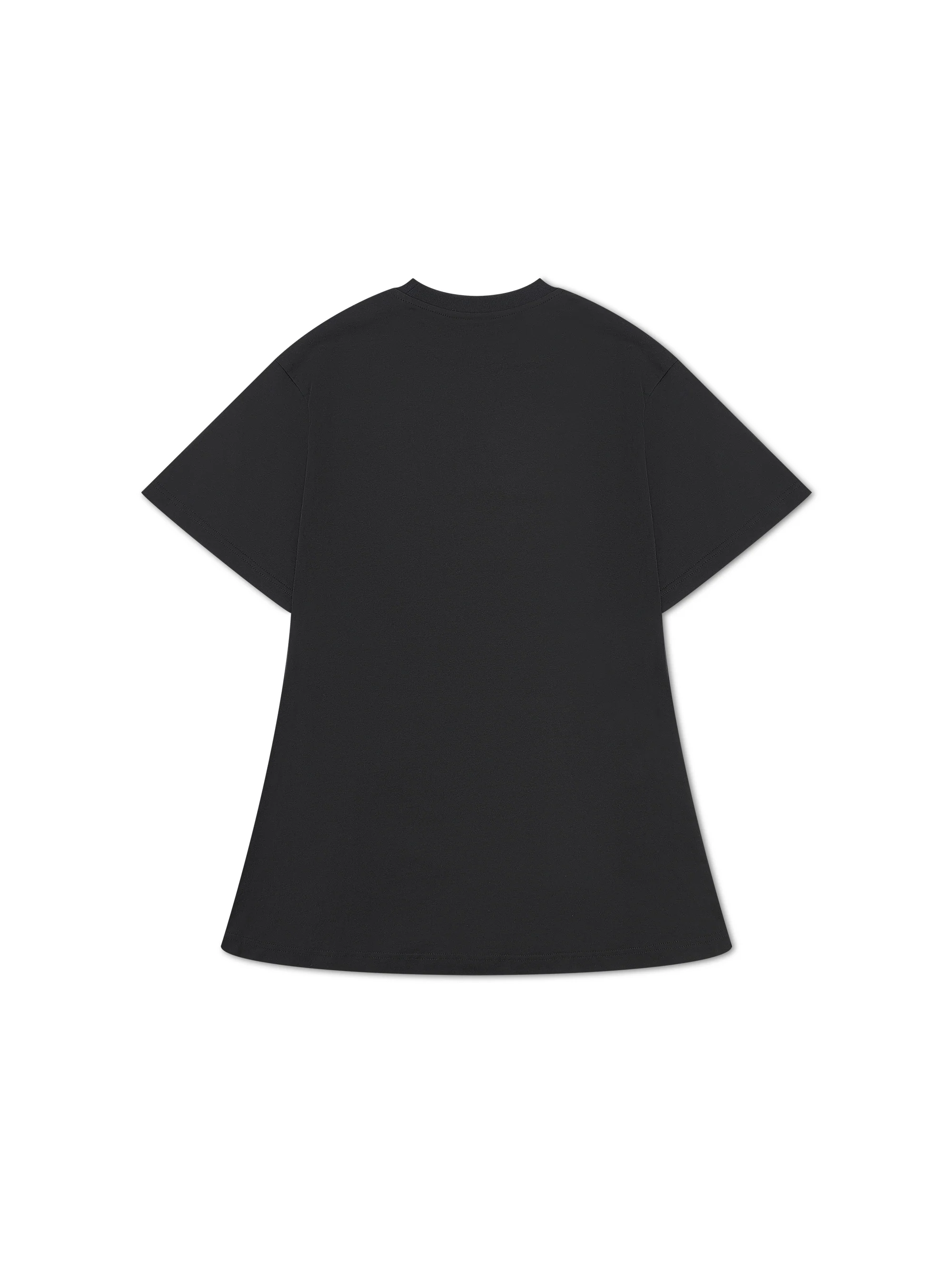 ‘AMÉLIE’ EMBROIDERED T-SHIRT DRESS BLACK - Image 3
