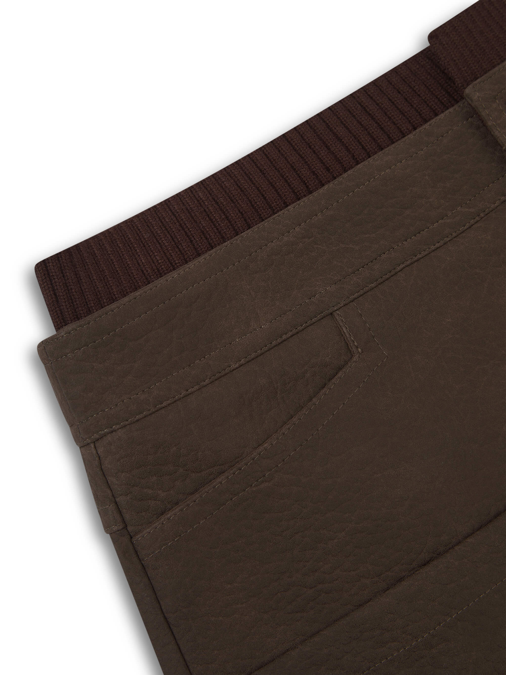 'SIENNA' FAUX LEATHER CARGO MINI SKIRT - Image 6