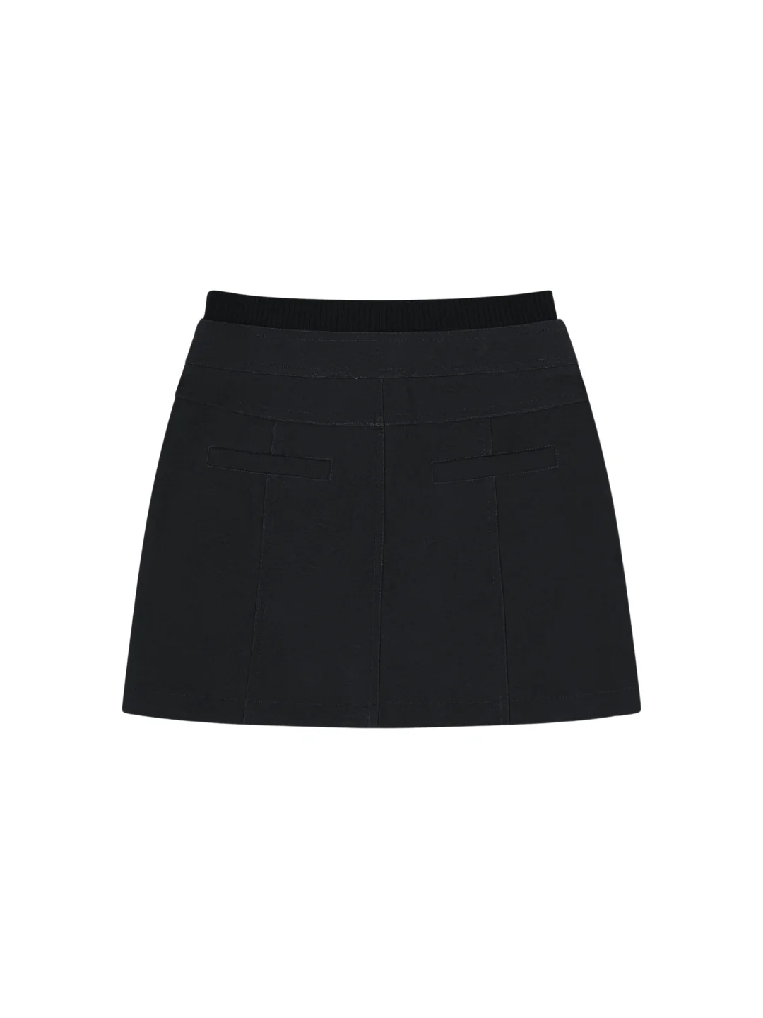 'SIENNA' FAUX LEATHER CARGO MINI SKIRT BLACK - Image 6