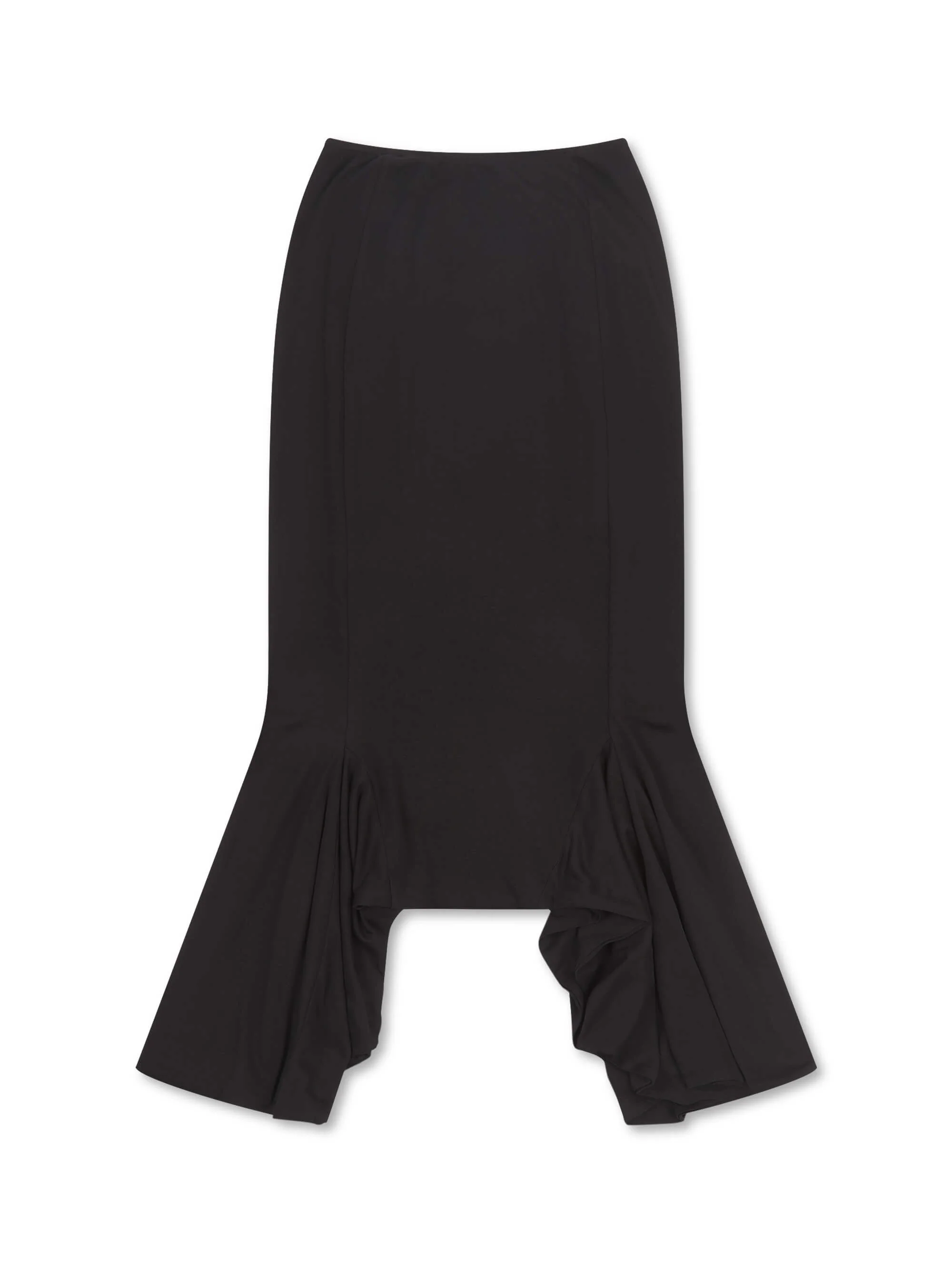 'DEAR JOHN' VOLUME HEM MIDI SKIRT BLACK - Image 4