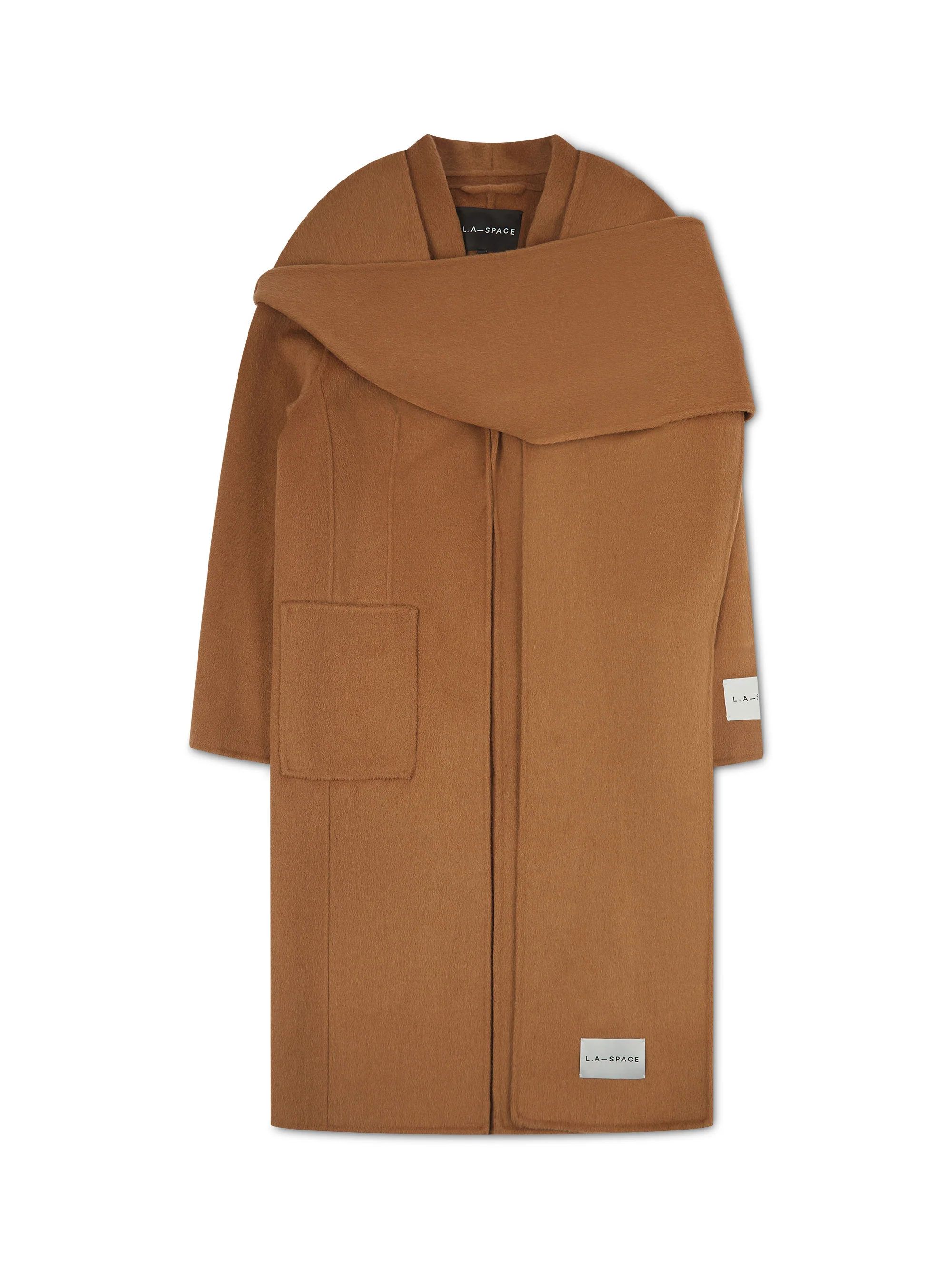 ‘JESSE’ WOOL BLEND OVERCOAT CAMEL - Image 4