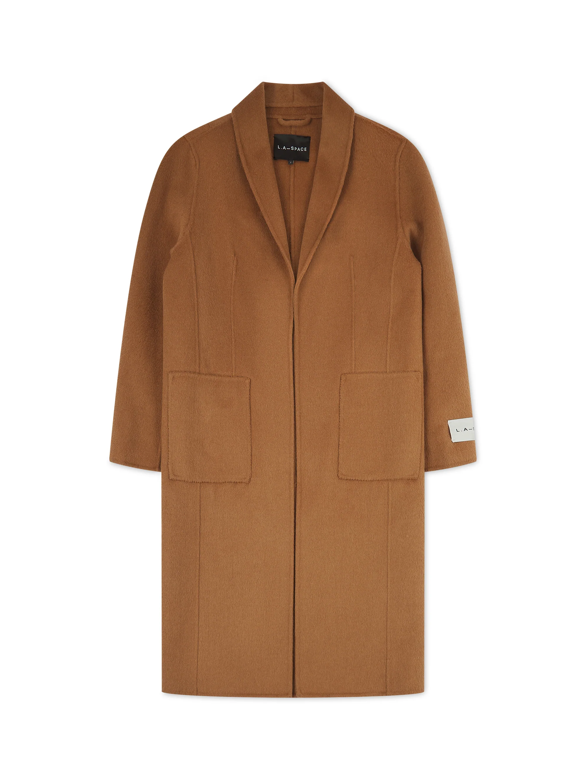 ‘JESSE’ WOOL BLEND OVERCOAT CAMEL - Image 5